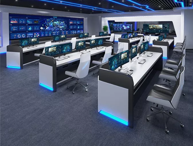 Console de surveillance de la salle de contrôle